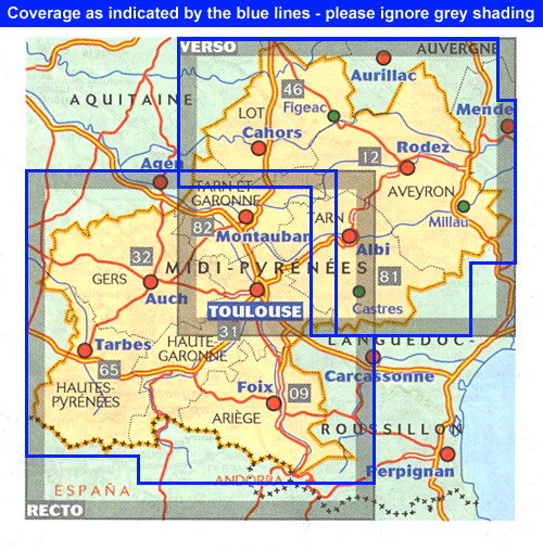 0525 Midi-Pyrenees 西ヨーロッパ-フランス Michelin / 地図のご購入は ...