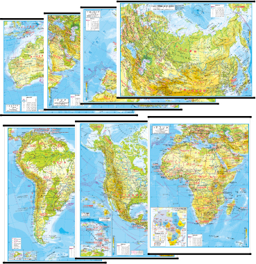 M世界州別地図 新7本セット 地図掛図 M / 地図のご購入は「地図の専門