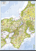 日本地方別地図 近畿地方 地図掛図 M 地図のご購入は 地図の専門店 マップショップ ぶよお堂