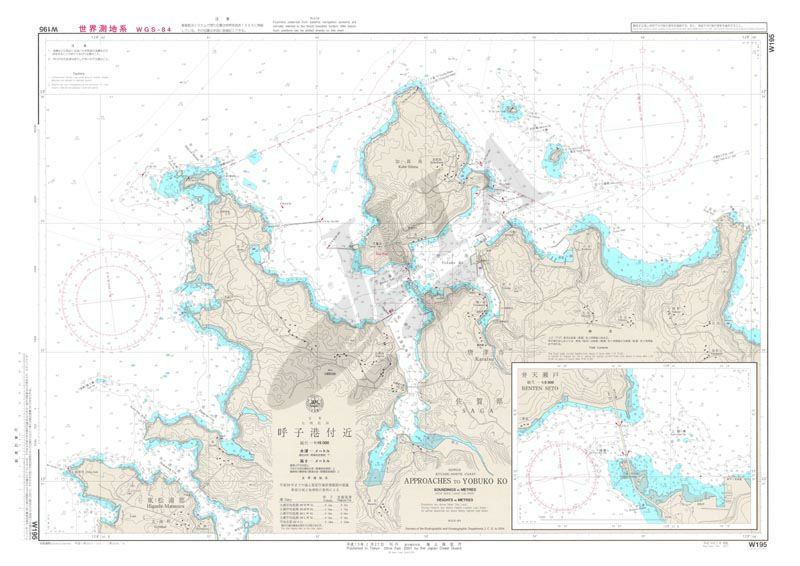 呼子港付近 航海用海図 - 九州・南西諸島 / 地図のご購入は「地図の 