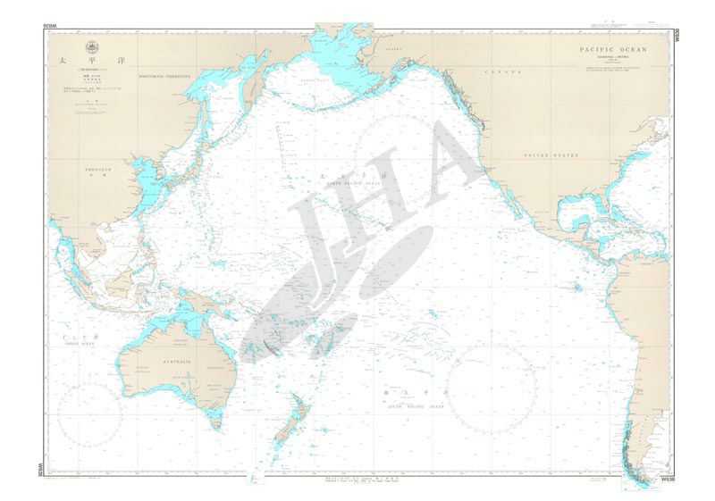 太平洋 航海用海図 世界 地図のご購入は 地図の専門店 マップショップ ぶよお堂