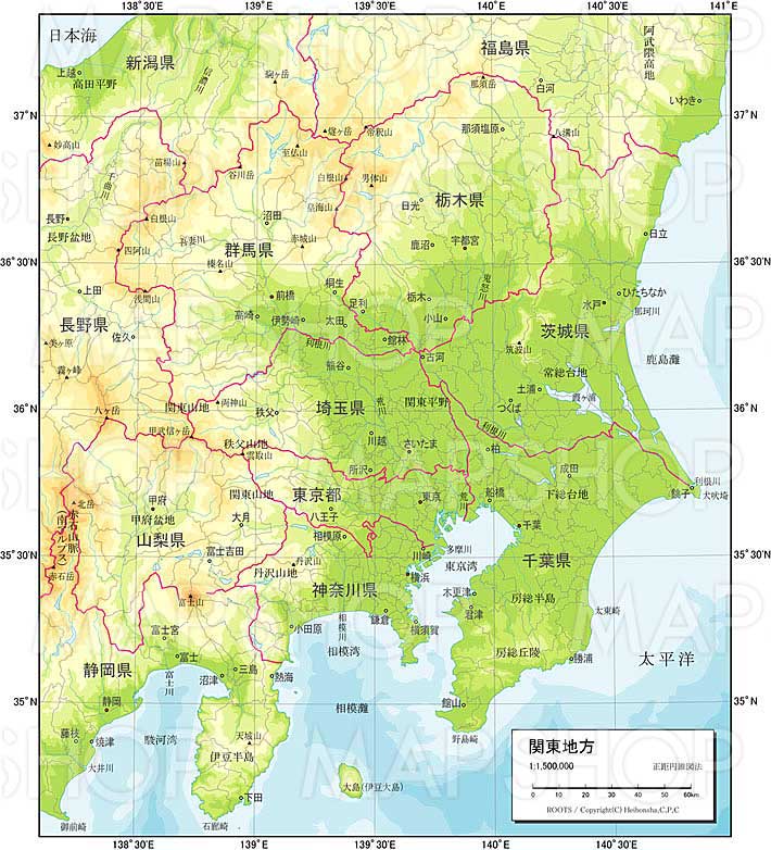 エレガント関東 地方 の 地図 最高の花の画像