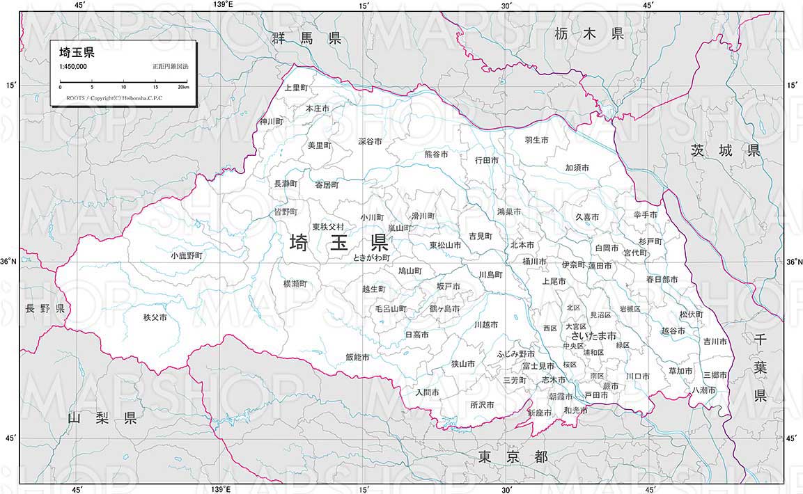 最新埼玉 県 地図 フリー スーパーイラストコレクション