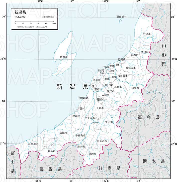 無料ダウンロード新潟県 白地図 花の画像